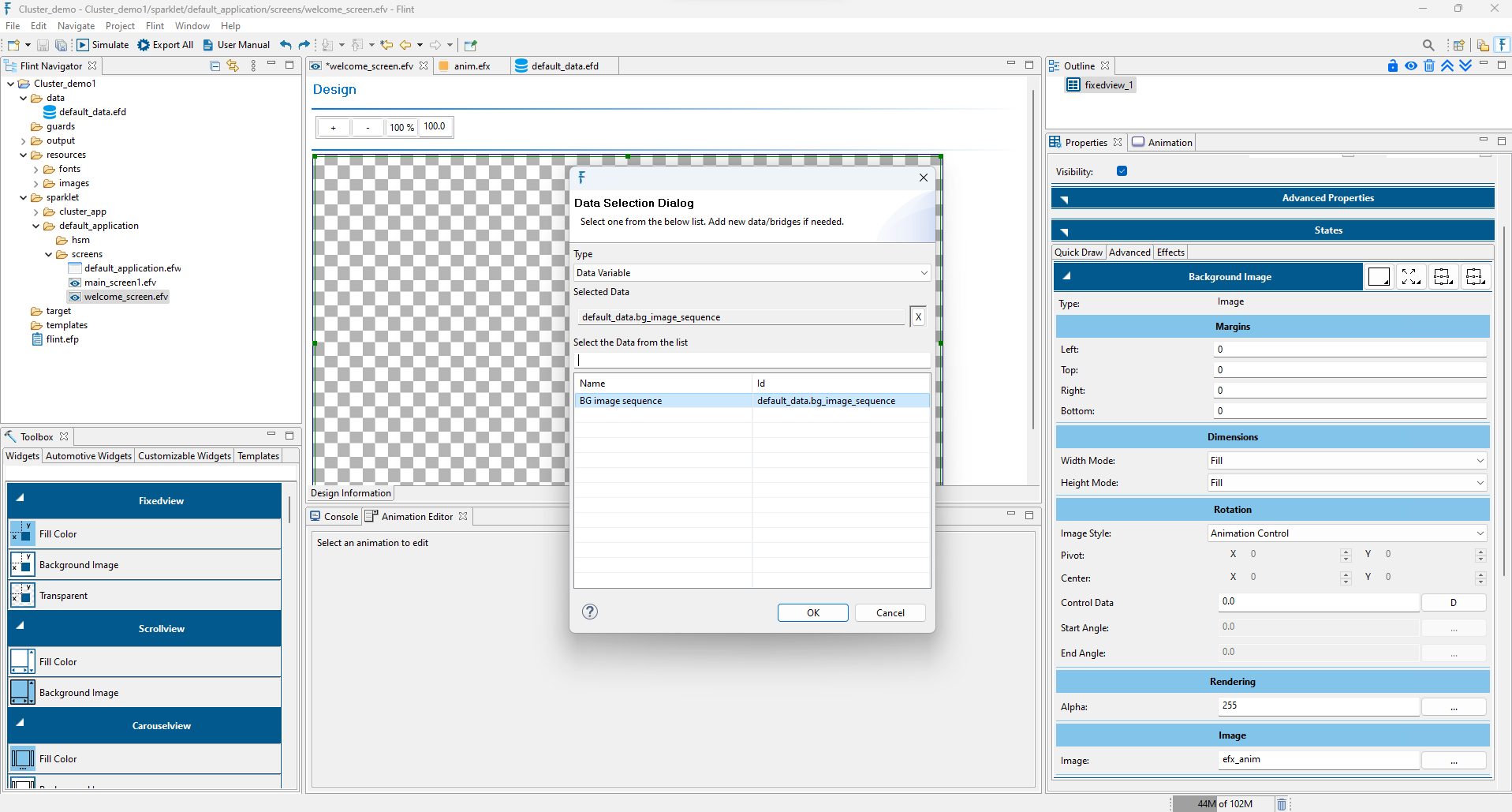 BG Image Sequence Data mapping :width: 100%